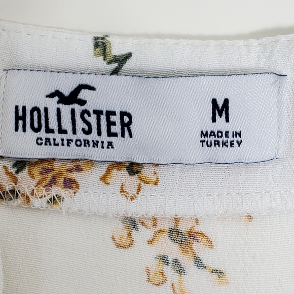 Hollister White Floral Tank Top - Picture 2 of 8